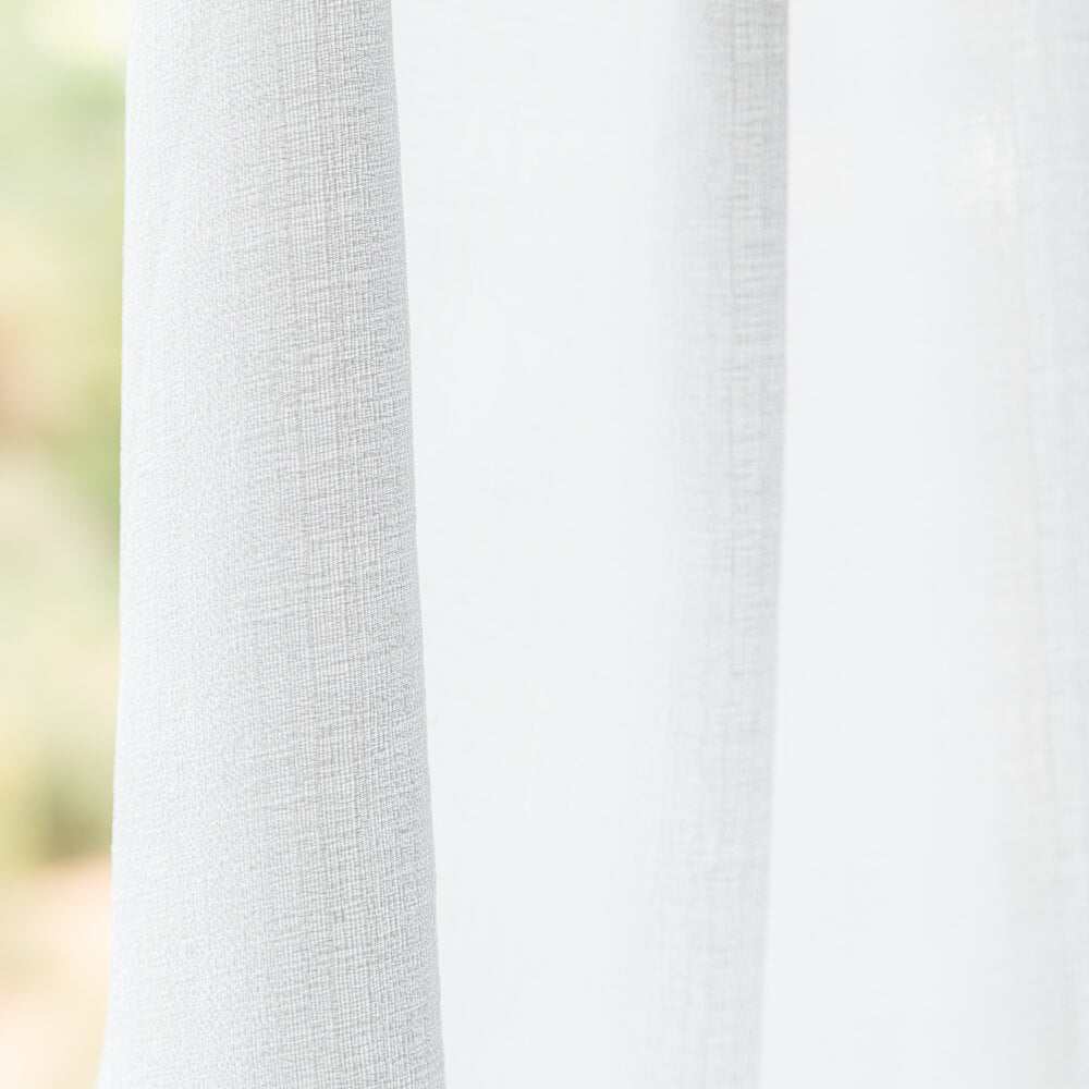 Visillo Jacquard Liso Blanco - Ribes y Casals