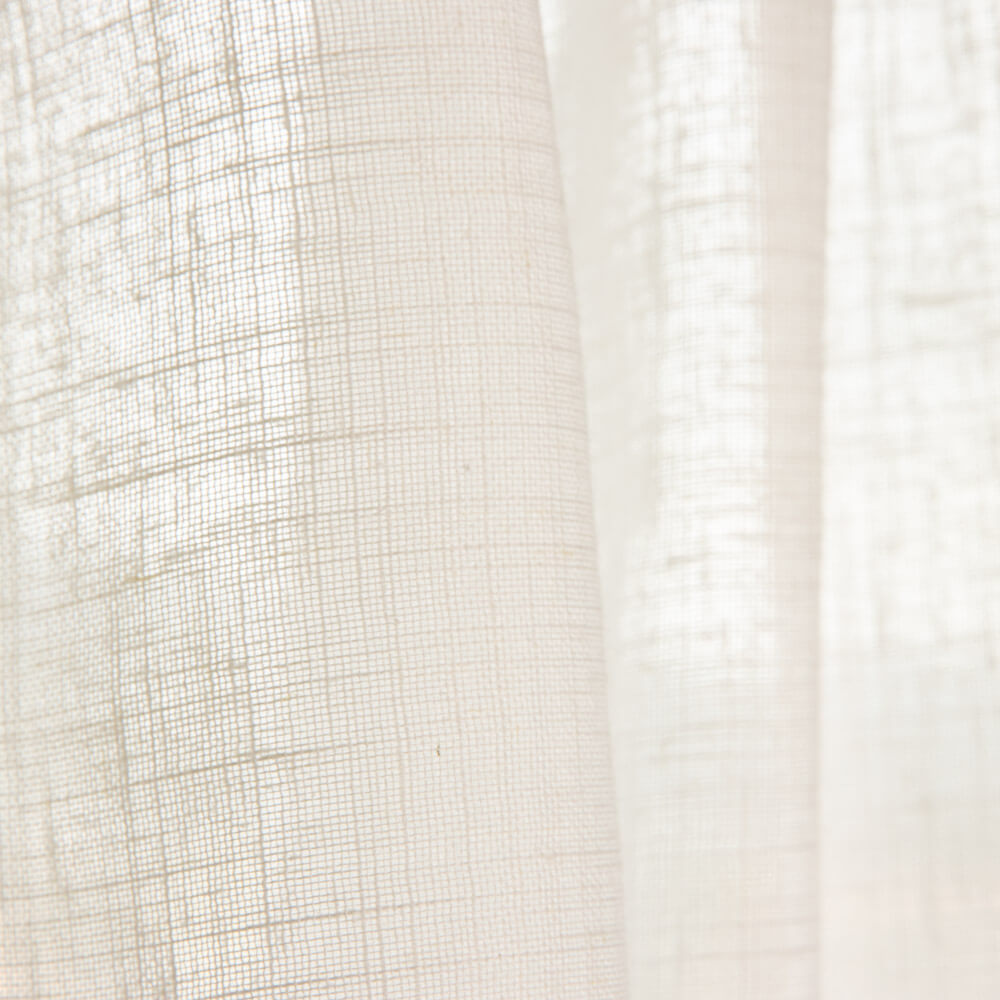 Visillo Lino Eco Blanco Natural - Ribes y Casals