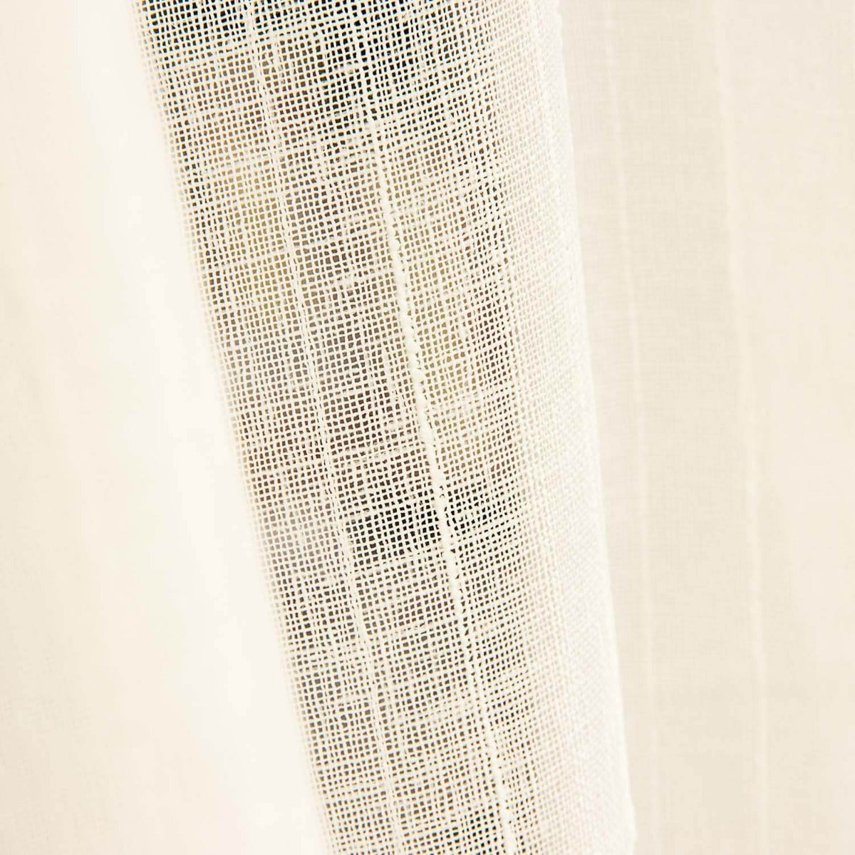 Visillo Listado Blanco Natural - Ribes y Casals