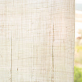 Visillo Natural Bordado Blanco - Ribes y Casals