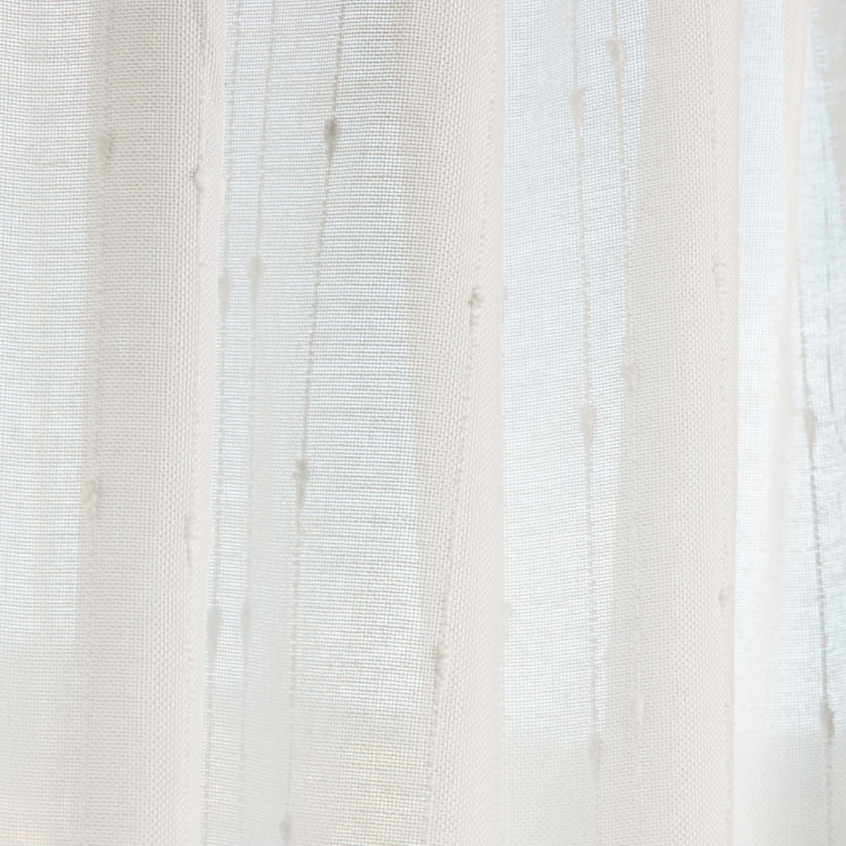 Visillo Plumeti Poliéster Color Blanco Natural - Ribes y Casals