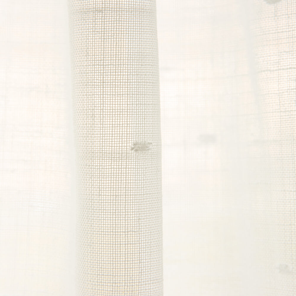 Visillo Plumeti Blanco Natural - Ribes y Casals