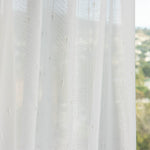 Retal Visillo Plumeti Poliéster Color Blanco Natural 65x280 cm - Ribes y Casals