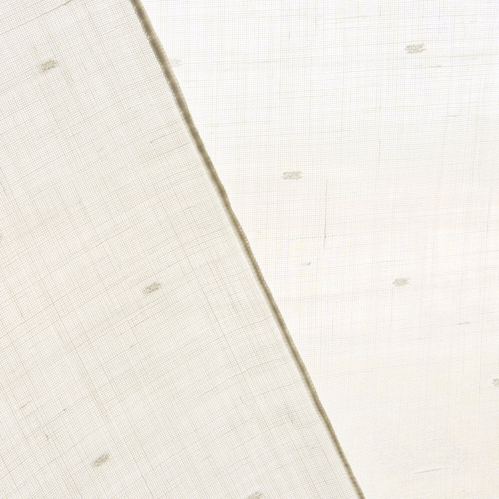 Visillo Plumeti Blanco Natural - Ribes y Casals