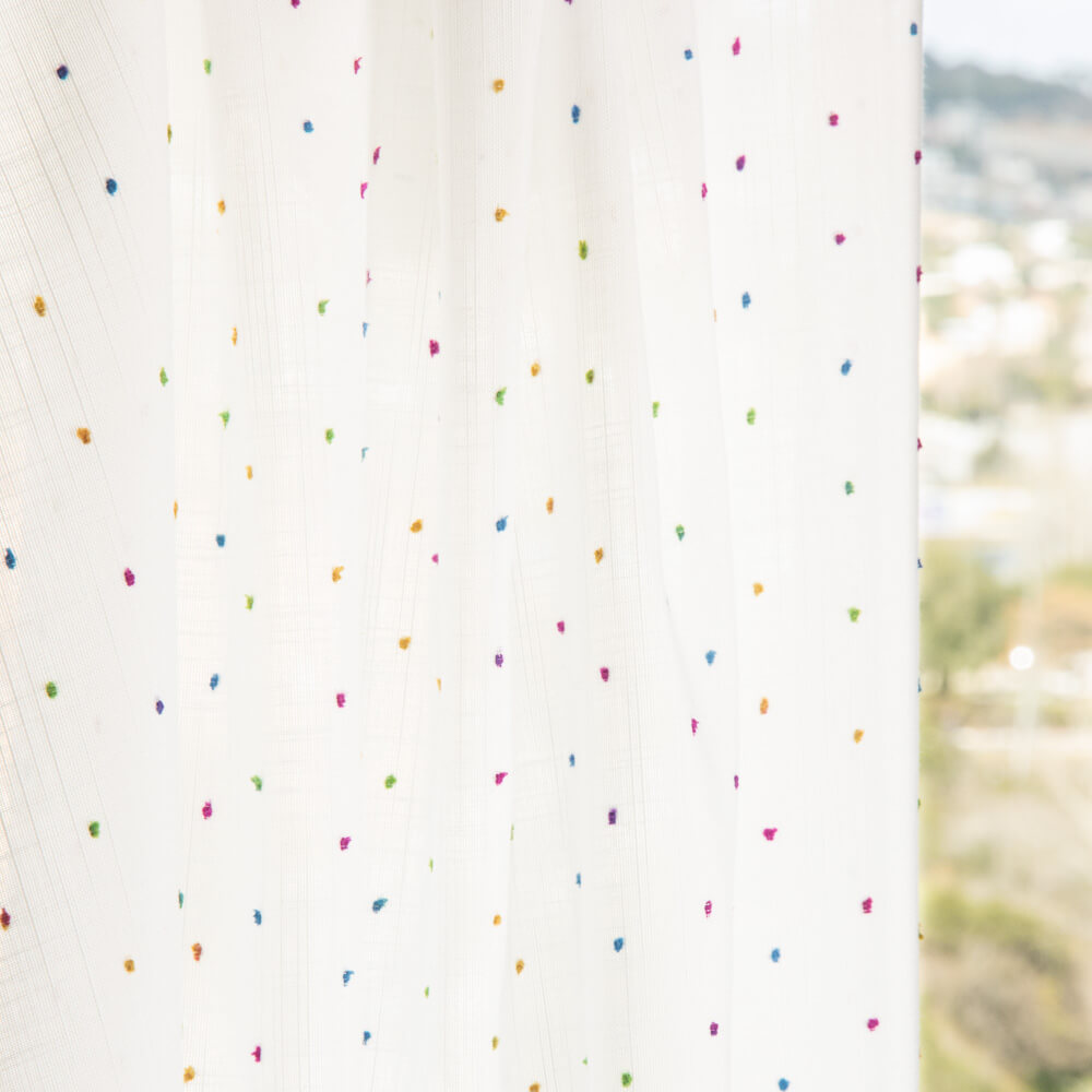 Visillo Plumeti Multicolor Space - Ribes y Casals