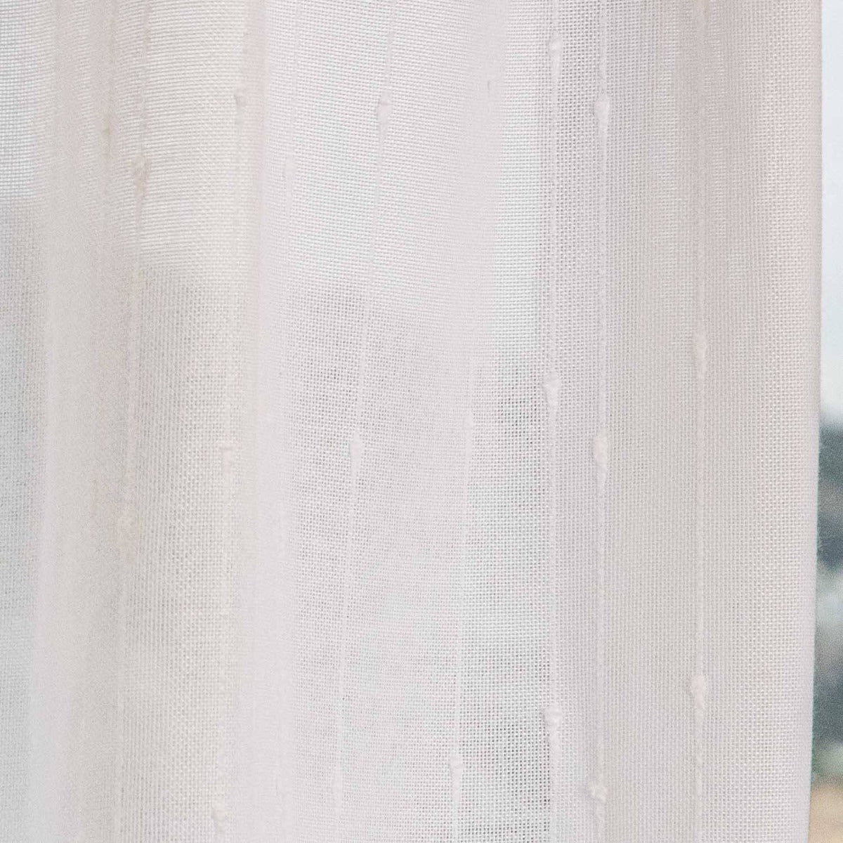 Visillo Plumeti Poliéster Color Blanco - Ribes y Casals