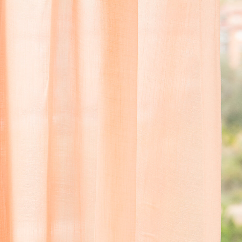 Visillo Poliéster Liso Salmón - Ribes y Casals