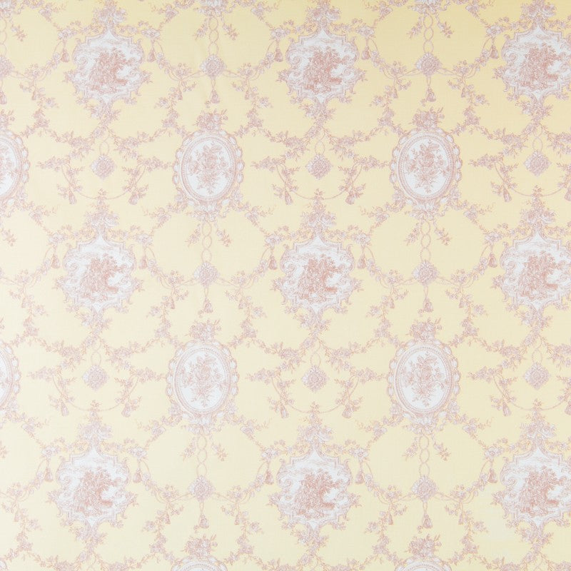 Viyela Estampada Medallones Amarillo - Ribes y Casals