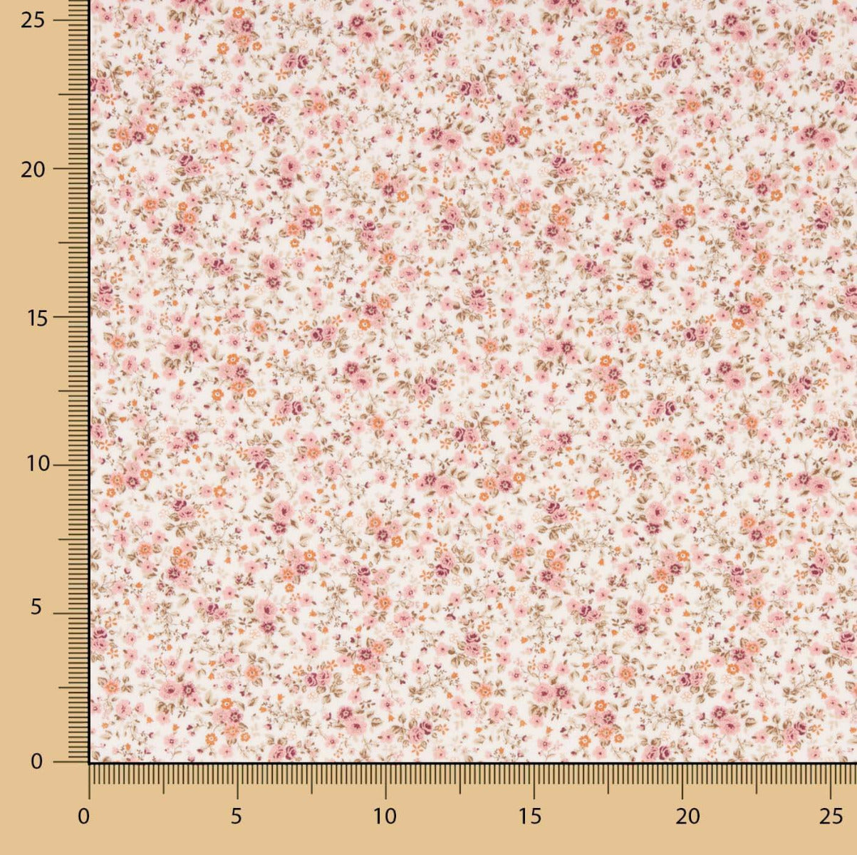 Viyela Algodón Florecitas rosas - Ribes y Casals