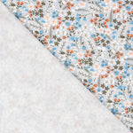 Viyela Flores Ramitas Celeste - Ribes y Casals