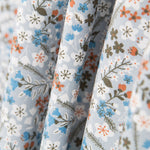 Viyela Flores Ramitas Celeste - Ribes y Casals