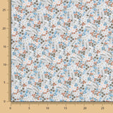 Viyela Flores Ramitas Celeste - Ribes y Casals