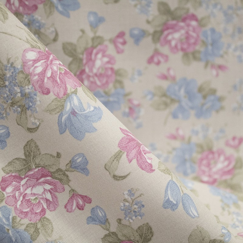 Voile Algodón Floral Vintage Beige - Ribes y Casals