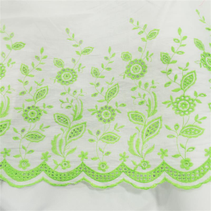 Voile Bordado Pistacho - Ribes y Casals