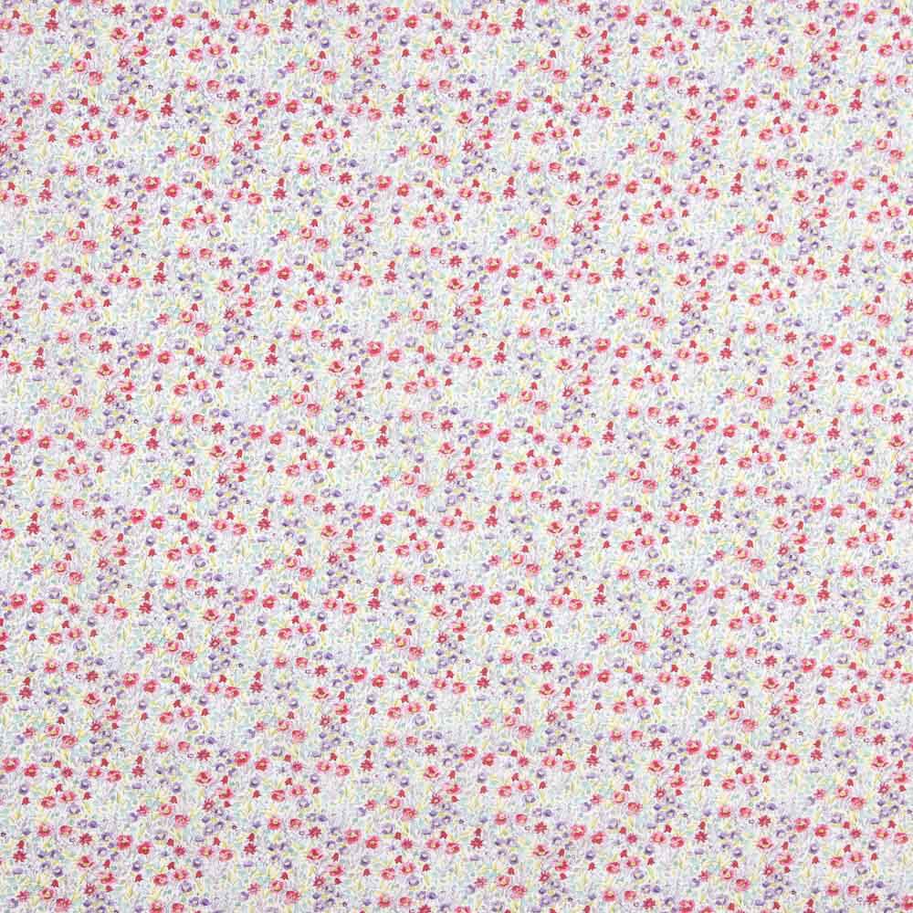 Voile Algodón Flores Nimes Rojo - Ribes y Casals