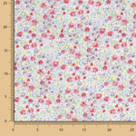 Voile Algodón Flores Nimes Rojo - Ribes y Casals