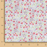 Voile Algodón Flores Nimes Rojo - Ribes y Casals