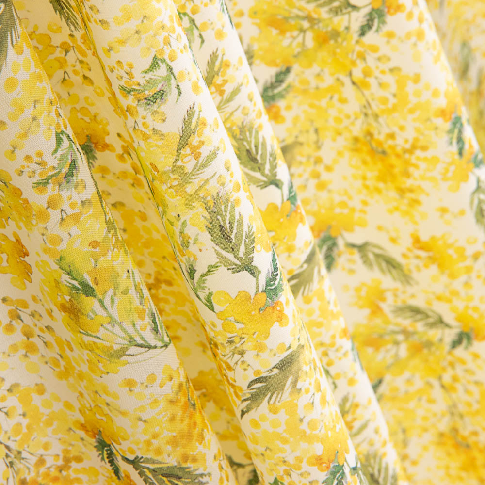 Voile Algodón Supima Print 02 Blanco - Ribes y Casals