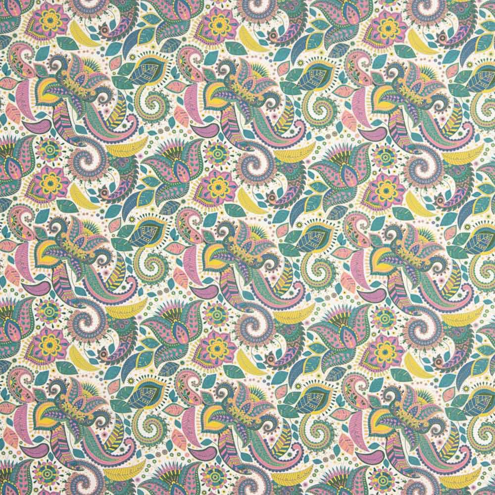 Voile Algodón Supima Print 03 Blanco - Ribes y Casals