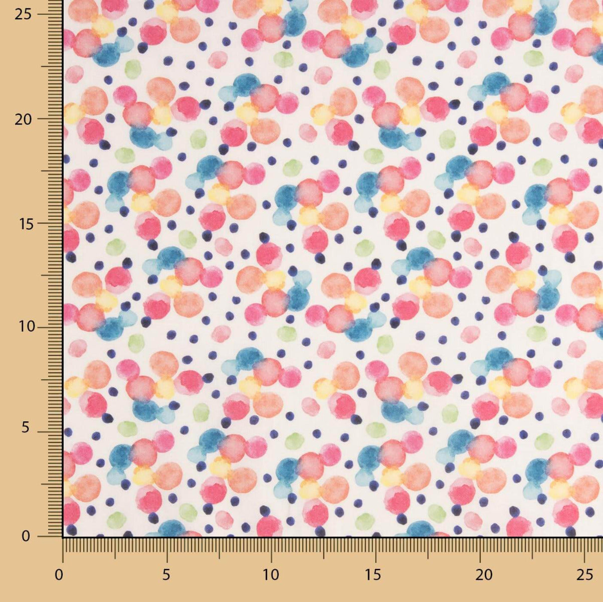 Voile Algodón Supima Print 05 Naranja - Ribes y Casals