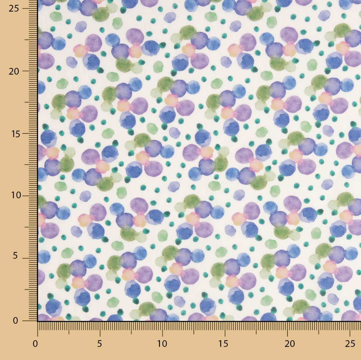 Voile Algodón Supima Print 05 Verde - Ribes y Casals