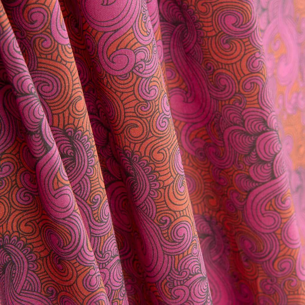 Voile Algodón Supima Print 07 Rosa - Ribes y Casals