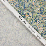 Voile Algodón Supima Print 09 Azul - Ribes y Casals