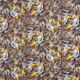 Voile Estampado Hojas Azules - Ribes y Casals