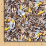 Voile Estampado Hojas Azules - Ribes y Casals