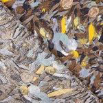 Voile Estampado Hojas Azules - Ribes y Casals