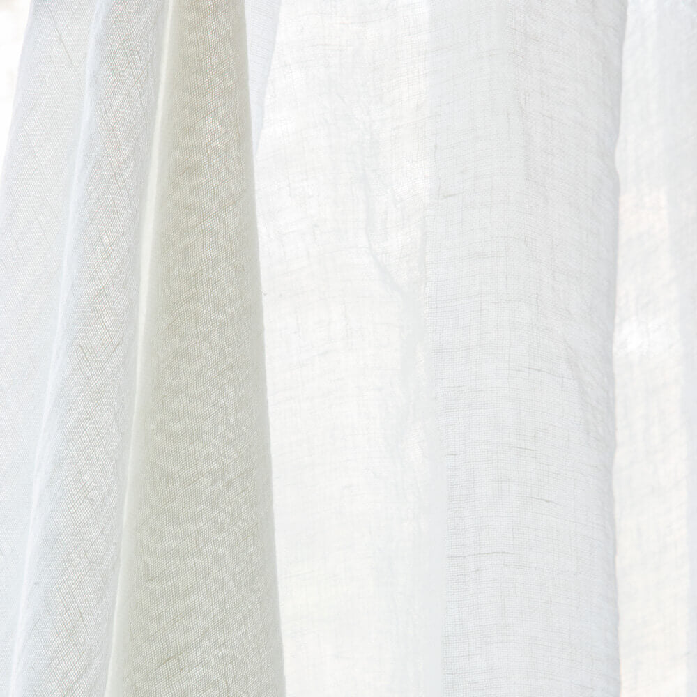 Voile Lino Visillo Blanco Natural - Ribes y Casals