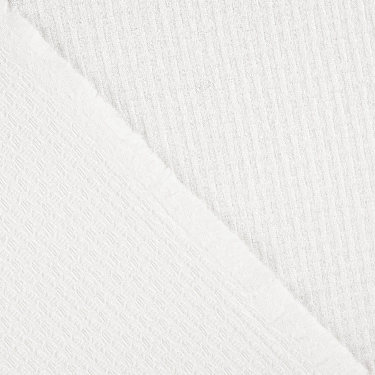 Piqué Waffle Fino Blanco - Ribes y Casals